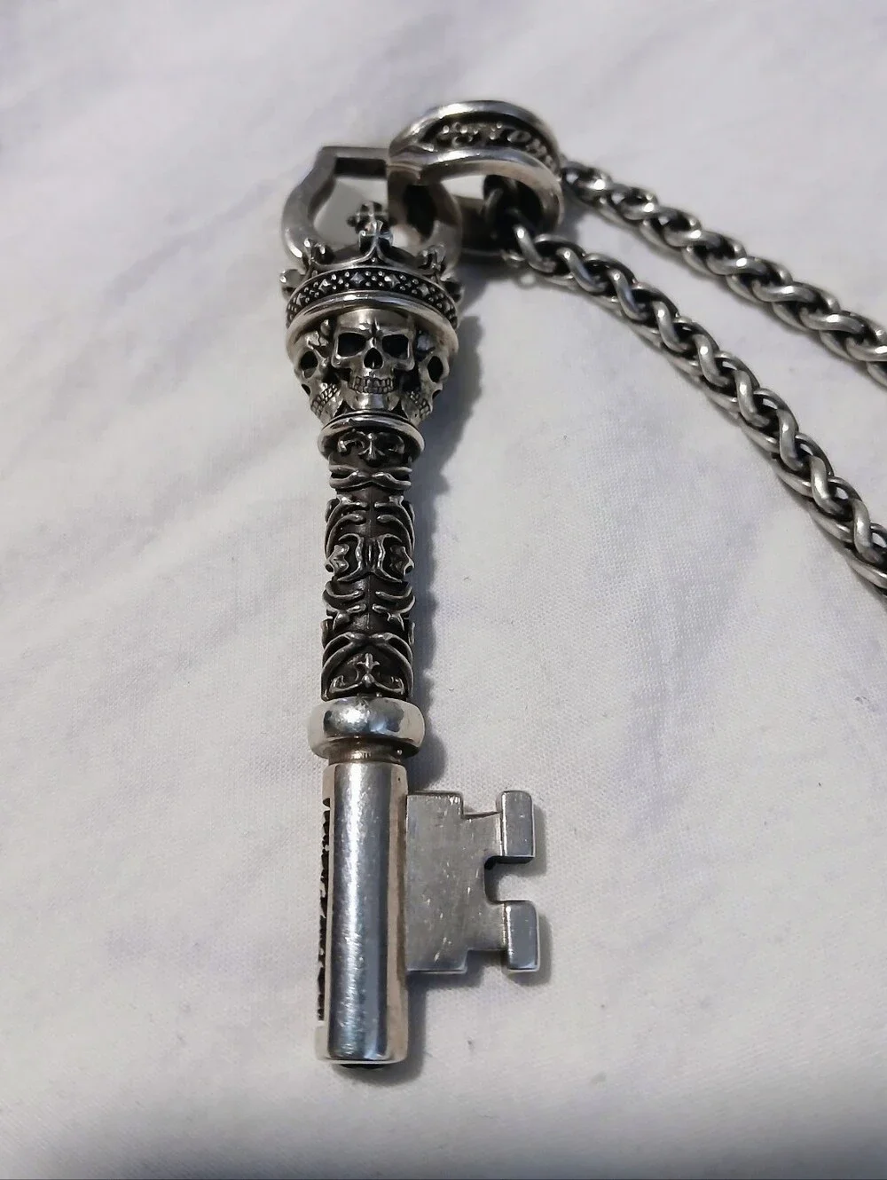 Night Rider 925 Silver King Chain and Pendant